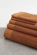 Рушник з бавовни фроте H&M HOME 70х140 см коньяк - зображення 3