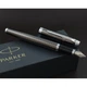 Ручка перова з латунним корпусом PARKER IM 17 Premium Dark Espresso Chiselled CT FP F - зображення 6