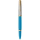 Ручка перова Parker PARKER 51 Premium Turquoise GT FP F 56 411 - зображення 1