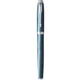 Ручка перова з латунним корпусом PARKER IM 17 Premium Blue Grey CT FP F - зображення 3
