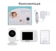 Бездротова відеоняня Baby Monitor SM-32 з великим 3.2 дюймовим монітором для батьків - зображення 6