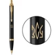 Ручка шариковая Parker IM Black GT BP Трезубец ЗСУ Золотистый 22032_T039y - изображение 1