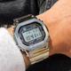 Чоловічий ретро годинник Casio GMW-B5000D-1ER Сталь - зображення 6