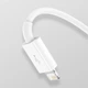 Кабель 3-в-1 Baseus Superior Series Fast Charging 3.5A 1.5m білий (CAMLTYS-02) - зображення 6