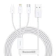 Кабель 3-в-1 Baseus Superior Series Fast Charging 3.5A 1.5m білий (CAMLTYS-02) - зображення 9