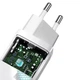 Сетевое зарядное устройство c быстрой зарядкой Baseus GaN2 Lite Quick Charger 65W (1 Type-C + 1 USB) для ноутбуков смартфонов планшетов CCGAN2L-B02 White - изображение 5