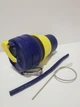 Складана силіконова склянка з кришкою та трубочкою 350 мл Tonna Waist BLUE and YELLOW - зображення 5