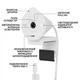 Веб-камера Logitech Brio 300 FHD White (960-001442) - зображення 6