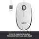 Мишка Logitech M100 USB White (910-006764) - зображення 3