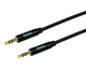 Аудіо-кабель Hoco UPA19 AUX 3.5mm - AUX 3,5mm 2m Black (UPA19) - зображення 1