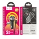 Адаптер автомобильный Hoco Type-C Cable Superior dual port Car charger set Z40 |2USB, 2.4A| black - изображение 3