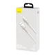 USB кабель Type-C разъем Baseus Cafule Metal Series Data Cable (2м, 66W, 480 Mbps). White - изображение 10