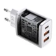 Сетевое зарядное устройство на 30 Вт BASEUS Compact Quick Charger (2USB/1Type-C, QC/PD, 30W, 3A). White - изображение 3