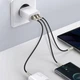 Сетевое зарядное устройство на 30 Вт BASEUS Compact Quick Charger (2USB/1Type-C, QC/PD, 30W, 3A). White - изображение 7