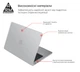 Чехол накладка для MacBook Pro 16 M5 Pro-M2 Pro/M5 Max-M1 Max, белый, Matte Shell, матовый, пластиковый, защитный аксессуар для защиты ноутбука, противоударный, с вентиляцией и доступом к портам, для макбука, ArmorStandart (ARM61430) - изображение 2