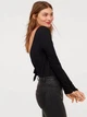 Боди-лонгслив H&M 0752437 S Черный - изображение 3