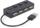 Hub USB na 4 porty USB 2.0 Gembird UHB-U2P4-05 - obraz 1