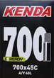 Камера велосипедна Kenda 700 x 35C/43C (35/44-622/630) AV, вентиль 40 мм - зображення 1