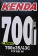 Камера велосипедна Kenda 700 x 35C/43C (35/44-622/630) FV Presta, вентиль 48 мм - зображення 1