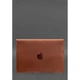 Кожаный чехол-конверт на магнитах для MacBook 13 Светло-коричневый Crazy Horse 4043438 - изображение 2