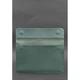 Кожаный чехол-конверт на магнитах для MacBook 14 Бирюзовый 4422508 - изображение 3
