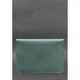 Кожаный чехол-конверт на магнитах для MacBook 13 Бирюзовый 4422475 - изображение 2