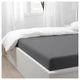 Простыня IKEA NATTJASMIN НАТТЯСМИН, темно-серый, 240х260 см (арт. 904.427.20) - изображение 1