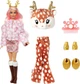 Кукла Барби Barbie Cutie Reveal Зимний блеск Олененок (HJL61) - изображение 2