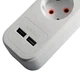 Подовжувач на 3 гнізда + 2 USB 16A/2500W 5м із заземленням Lemanso LMK71007 - зображення 3