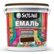 Емаль для підлоги акрил-поліуретанова SkyLine Коричневый RAL 8017 5 л - зображення 1
