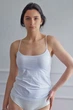 Майка бавовняна на тонких бретелях Janira 45044 white 46(L) Білий - зображення 1