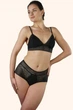 Трусики высокие кружевные Janira 36902 black 46(L) Черный - изображение 2