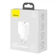 Мережевий зарядний пристрій Baseus Compact Quick Charger USB+Type-C 20W Білий (CCXJ-B02) - зображення 6