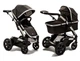 Універсальна коляска 2 в 1 Heetee Mayfair Black/Black, MF1.N.2P.BB - зображення 1