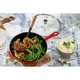 Сковорідка Staub Cast Iron 25 см із кришкою червона - зображення 7