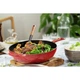 Сковорідка Staub Cast Iron 25 см із кришкою червона - зображення 8