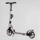 Самокат з ручним дисковим гальмом та 2 амортизатори Best Scooter (BS-81766) колеса PU діаметр - 200мм, підсклянник - зображення 2