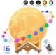 Настольный светильник Луна Moon Night Light 15 см с пультом 16 цветов / детский ночник - изображение 1