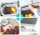 Кухонная доска для нарезки нарезания овощей фруктов мяса рыбы разделочная пластиковая складная 3 в 1 посуда для туризма похода пикника туристов - изображение 9