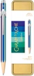 Ручка Caran d'Ache 849 Colour Treasure Холодная радуга + пенал / Стержень 1 мм Синий (7630002351041) - изображение 1