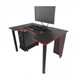 Геймерский игровой стол ZEUS™ GAMER-1 черный/красная кромка - изображение 2
