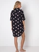 Нічна сорочка Aruelle Kelly nightdress L Чорний/Рожевий (5904541438146) - зображення 4
