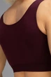 Топ безшовний на широких бретелях Giulia Tank top MARSALA S/M Бордовий - зображення 3