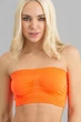 Tоп-бандо без бретелей бесшовный Giulia Bandeau Orange Neon XS/S Оранжевый - изображение 1