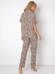 Піжама (сорочка + штани) Aruelle Ashley pajama long S Леопард (5904541436739) - зображення 2