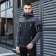 Двоколірна куртка з капюшоном Pobedov M Чорна К-964 - зображення 6