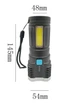 Фонарь ручной X509/L-S03-4LED 3030+COB з/у USB-micro,Черный, ABS пластик (код: X509) - изображение 2