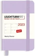 Щотижневик горизонтальний Leuchtturm1917 на 2023 рік міні А7 7 х 11 см бузковий - изображение 1