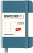 Щотижневик горизонтальний Leuchtturm1917 на 2023 рік міні А7 7 х 11 см сіро-синій - изображение 1