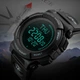 Мужские наручные часы Skmei 1290 Compas с компасом Черные - изображение 4